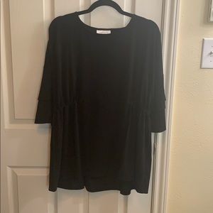 Ruffle Bell Sleeve Maternity Top